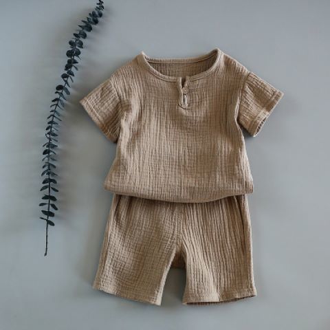 Baby Summer Cotton Soft  Set  Children Short Sleeve   Shorts Two-Piece Set kids clothes