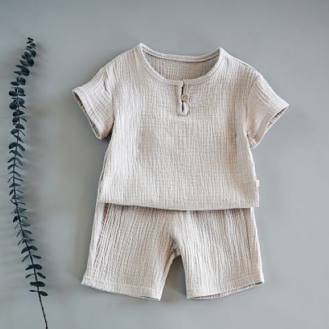 Baby Summer Cotton Soft  Set  Children Short Sleeve   Shorts Two-Piece Set kids clothes