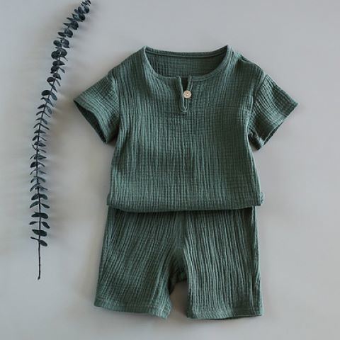Baby Summer Cotton Soft  Set  Children Short Sleeve   Shorts Two-Piece Set kids clothes