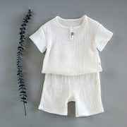 Baby Summer Cotton Soft  Set  Children Short Sleeve   Shorts Two-Piece Set kids clothes